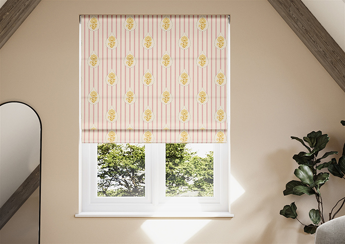 Petal & Block Bolli Stripe, Marigold - Twist&Fit Roman Blind - Image 3